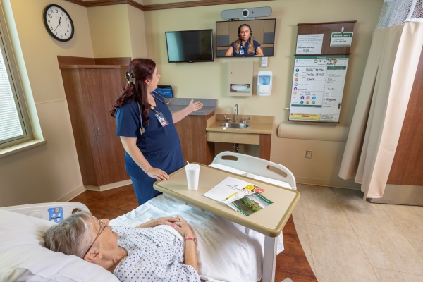 Virtual Nursing with Edge AI Telehealth Systems in Patient Rooms