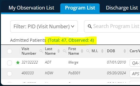 Caregility Cloud - Program List