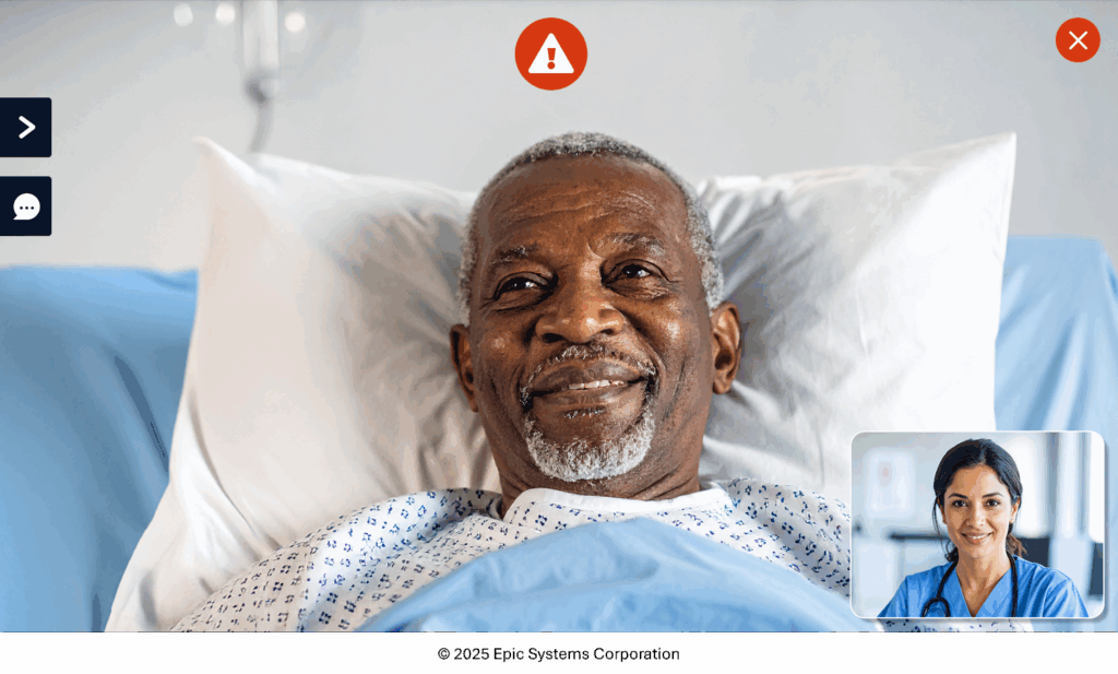 Caregility iConsult (ECAL) for two-way virtual visits in Epic Monitor.