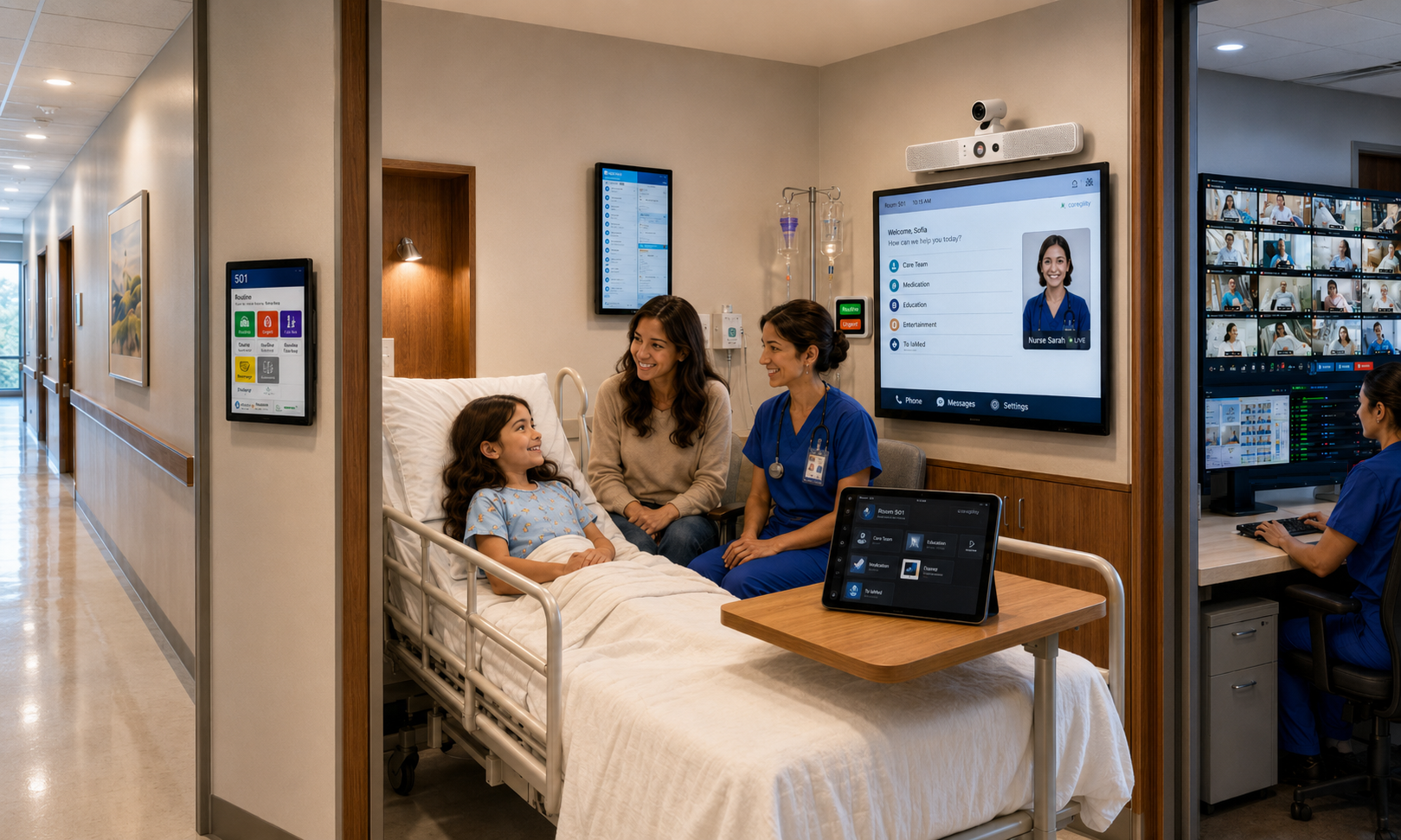 Smart Room - Hospital - Caregility Connected Care